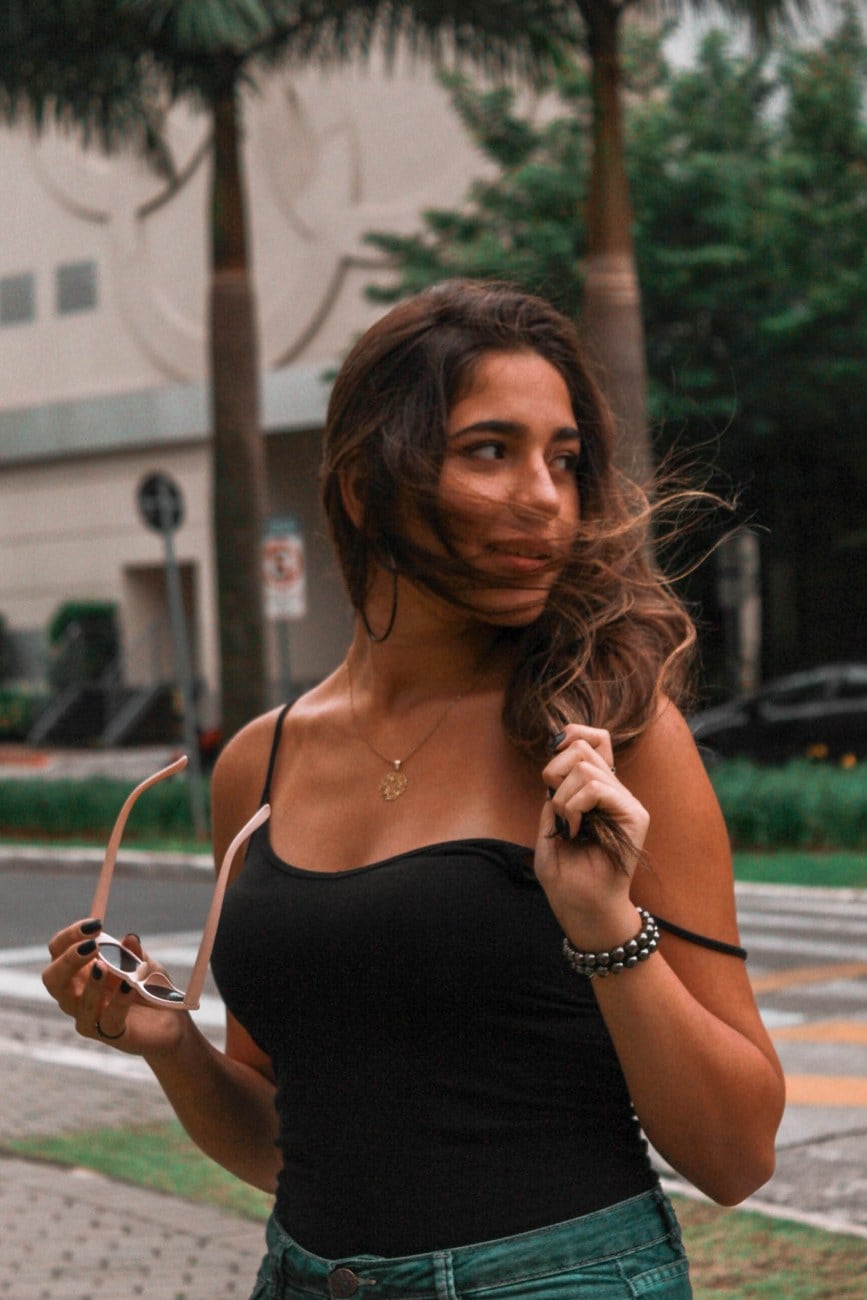 Regata Alça Fina Preta — Blusas de atacado